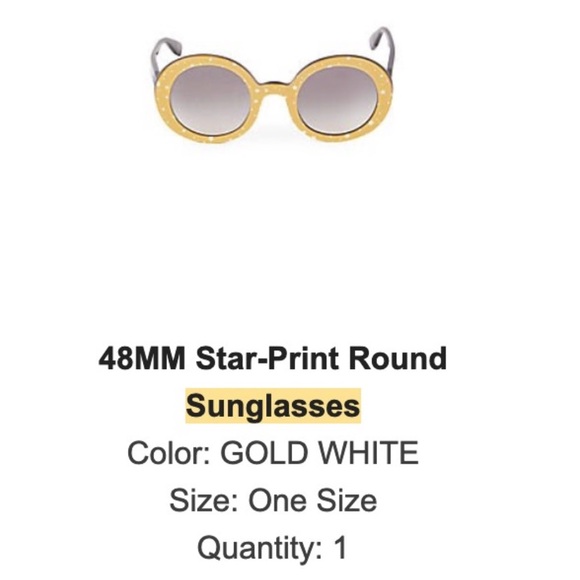 Miu Miu 48-mm star print round sunglasses - Picture 3 of 11